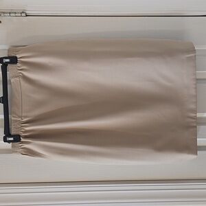 ALFRED DUNNER BRAND WOMEN'S PETITE TAN ELASTIC WAISTBAND SKIRT SIZE 12P